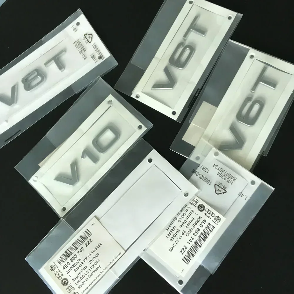 2PCS V6T V8T Emblem ABS 3D badge leaf label V10 V12 side label for Audi A4L A5 A6L A7 Q3 Q6 Q7 car label displacement sticker
2PCS V6T V8T Emblem ABS 3D badge leaf label V10 V12 side label for Audi A4L A5 A6L A7 Q3 Q6 Q7 car label displacement sticker