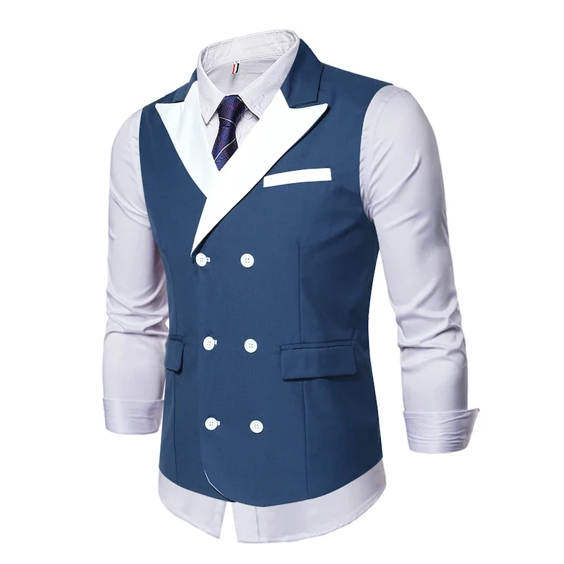 Men's Formal Suit Vest Double Breasted Wedding Party Formal Slim Fit Sleeveless Vest Men's Vest
Men's Formal Suit Vest Double Breasted Wedding Party Formal Slim Fit Sleeveless Vest Men's Vest