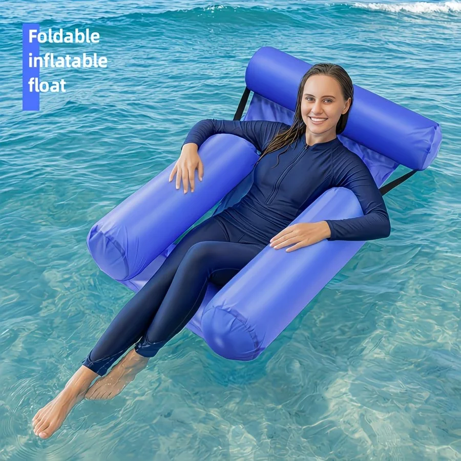1pc Inflatable Swimming Hammock, Floating Lounge Chair Air Mattress for Pool Party, Adult Water Float Mat Toy, Floating Island
1pc Inflatable Swimming Hammock, Floating Lounge Chair Air Mattress for Pool Party, Adult Water Float Mat Toy, Floating Island