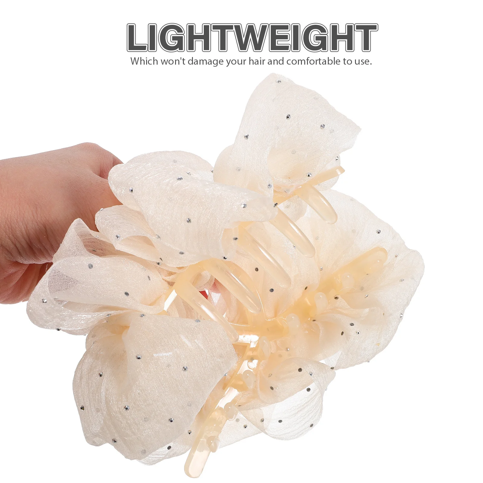 2pcs Chiffon Claw Clips Bubble Mesh Jaw Clips For Women Sparkling Rhinestones Large Claws Styling Tool Decorative Hair
2pcs Chiffon Claw Clips Bubble Mesh Jaw Clips For Women Sparkling Rhinestones Large Claws Styling Tool Decorative Hair