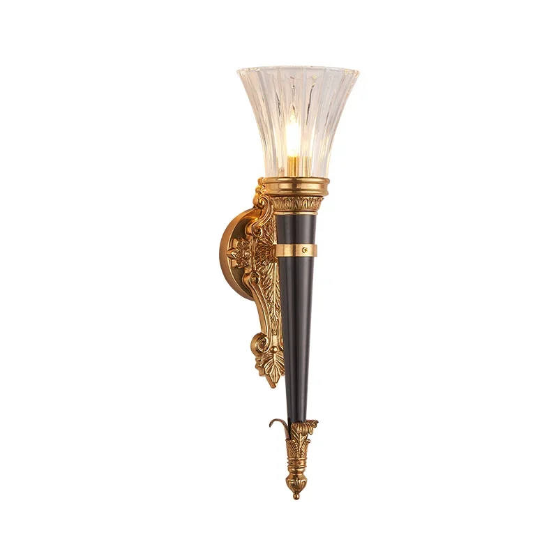 French brass luxury gold living room wall lamp retro interior bedroom study copper wall hanging lamp
French brass luxury gold living room wall lamp retro interior bedroom study copper wall hanging lamp