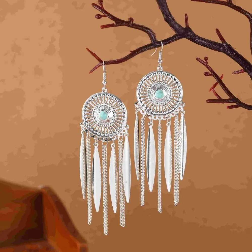Bohemia Long Tassel Earrings Silver Ear Hook Ethnic Style Dangle Earring Wedding Earrings Fashion Jewelry Bohemia Drop Earring
Bohemia Long Tassel Earrings Silver Ear Hook Ethnic Style Dangle Earring Wedding Earrings Fashion Jewelry Bohemia Drop Earring