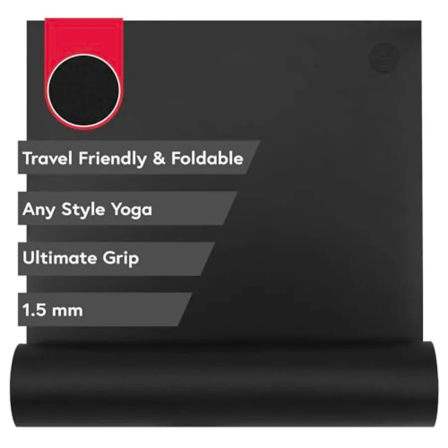 GRP Adapt Travel Yoga Mat 71" - 1.5mm Foldable and Travel friendly Ultimate Grip Sweat ready for Any Style of Yoga 71 x 24 x 1/
GRP Adapt Travel Yoga Mat 71" - 1.5mm Foldable and Travel friendly Ultimate Grip Sweat ready for Any Style of Yoga 71 x 24 x 1/