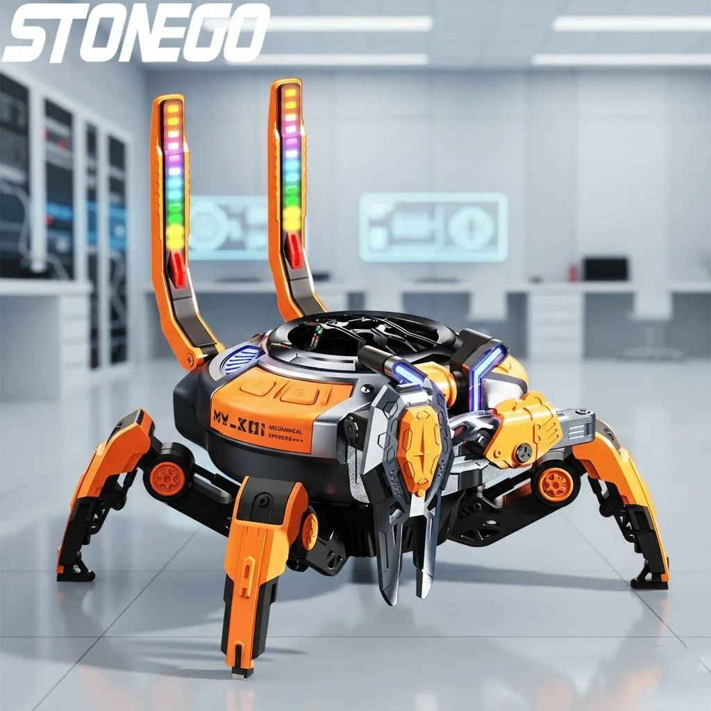 Bluetooth Speaker Mechanical Crab LED 10W Stereo Deep Bass TWS 8H Playtime Portable for Home Party Outdoor Use
Bluetooth Speaker Mechanical Crab LED 10W Stereo Deep Bass TWS 8H Playtime Portable for Home Party Outdoor Use