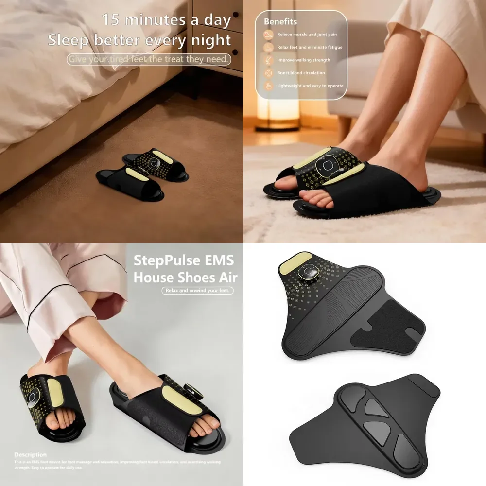 【CHIMU HOME】 Professional Foot Massager EMS Slippers 7 Modes 15 Intensity Levels for Muscle Training Foot Leg Strengthening
【CHIMU HOME】 Professional Foot Massager EMS Slippers 7 Modes 15 Intensity Levels for Muscle Training Foot Leg Strengthening