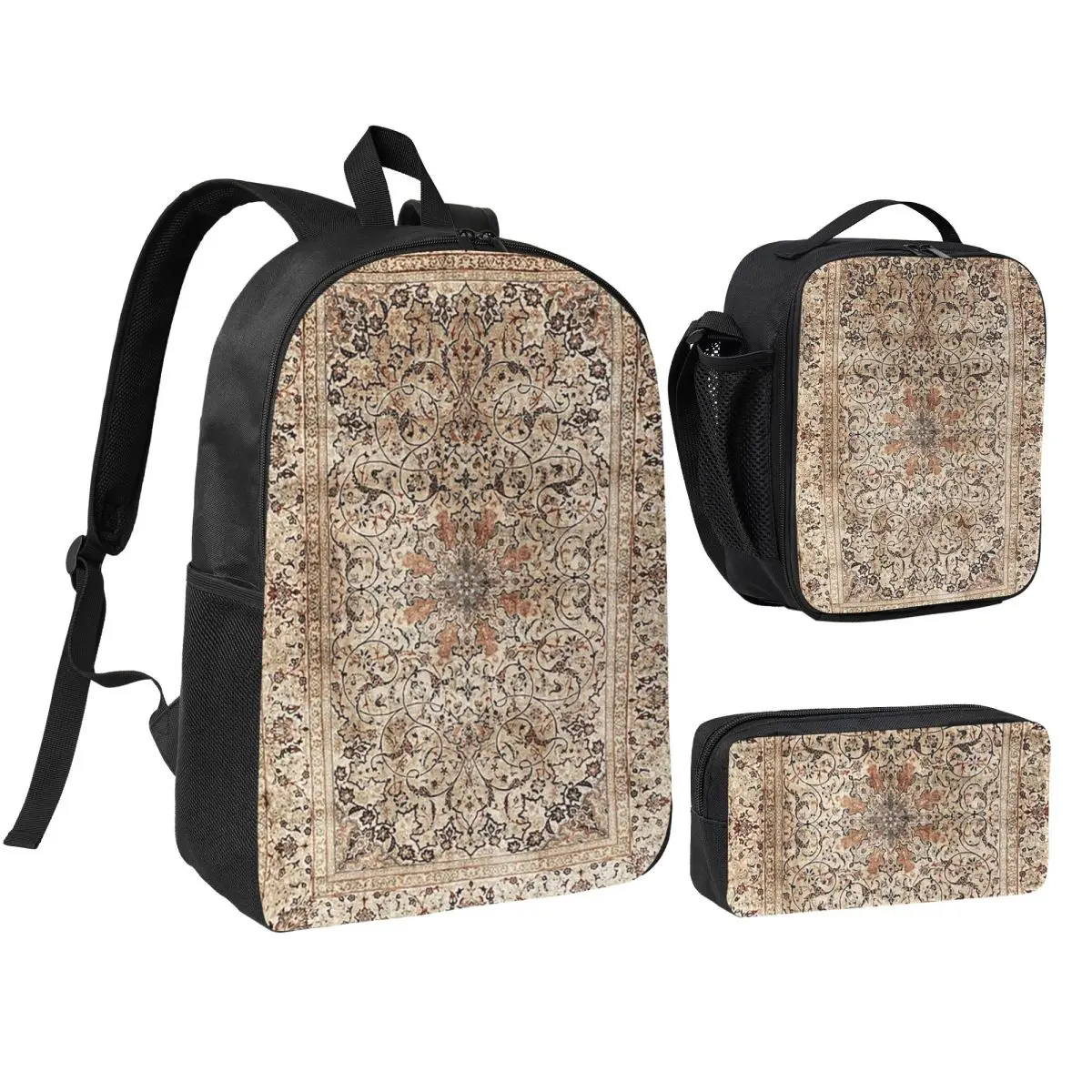 Silk Esfahan Persian Carpet Print Backpack Student BookBag School Bag Shoulder Bags 3ps Insulated Lunch Bag Pencil Case
Silk Esfahan Persian Carpet Print Backpack Student BookBag School Bag Shoulder Bags 3ps Insulated Lunch Bag Pencil Case