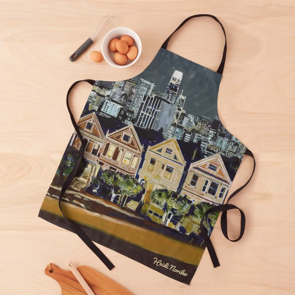 San Francisco Painted Ladies Apron Women Kitchen waiter christmas decoration Apron
San Francisco Painted Ladies Apron Women Kitchen waiter christmas decoration Apron