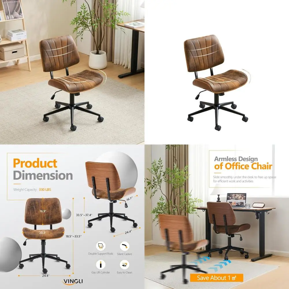 Эргономичное офисное кресло с изогнутым сиденьем и спинкой, кресло с регулируемой высотой и поворотом наклона, стильное рабочее кресло из орехового дерева для встреч и
Эргономичное офисное кресло с изогнутым сиденьем и спинкой, кресло с регулируемой высотой и поворотом наклона, стильное рабочее кресло из орехового дерева для встреч и