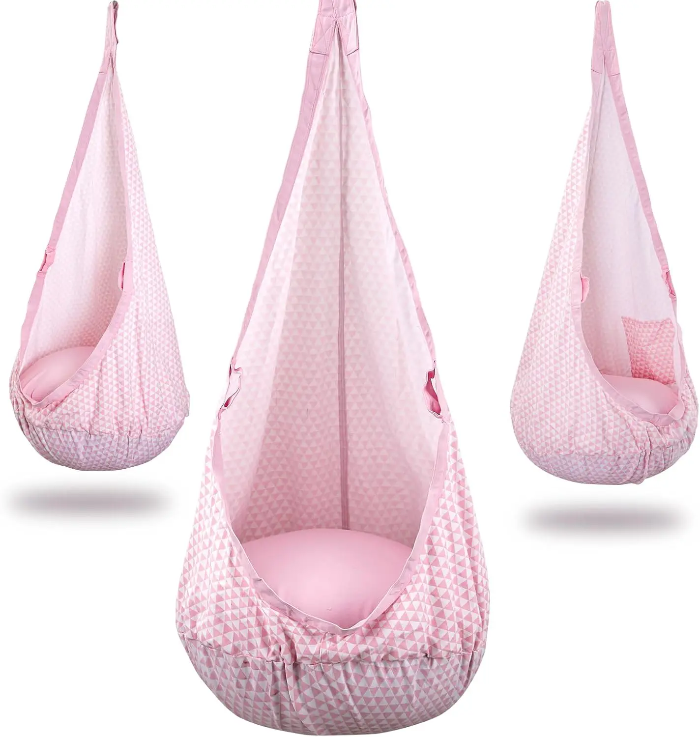 Kids Pod Swing Seat with Inflatable Cushion, Sensory Hammock Chair for Indoor Outdoor Play, Portable
Kids Pod Swing Seat with Inflatable Cushion, Sensory Hammock Chair for Indoor Outdoor Play, Portable