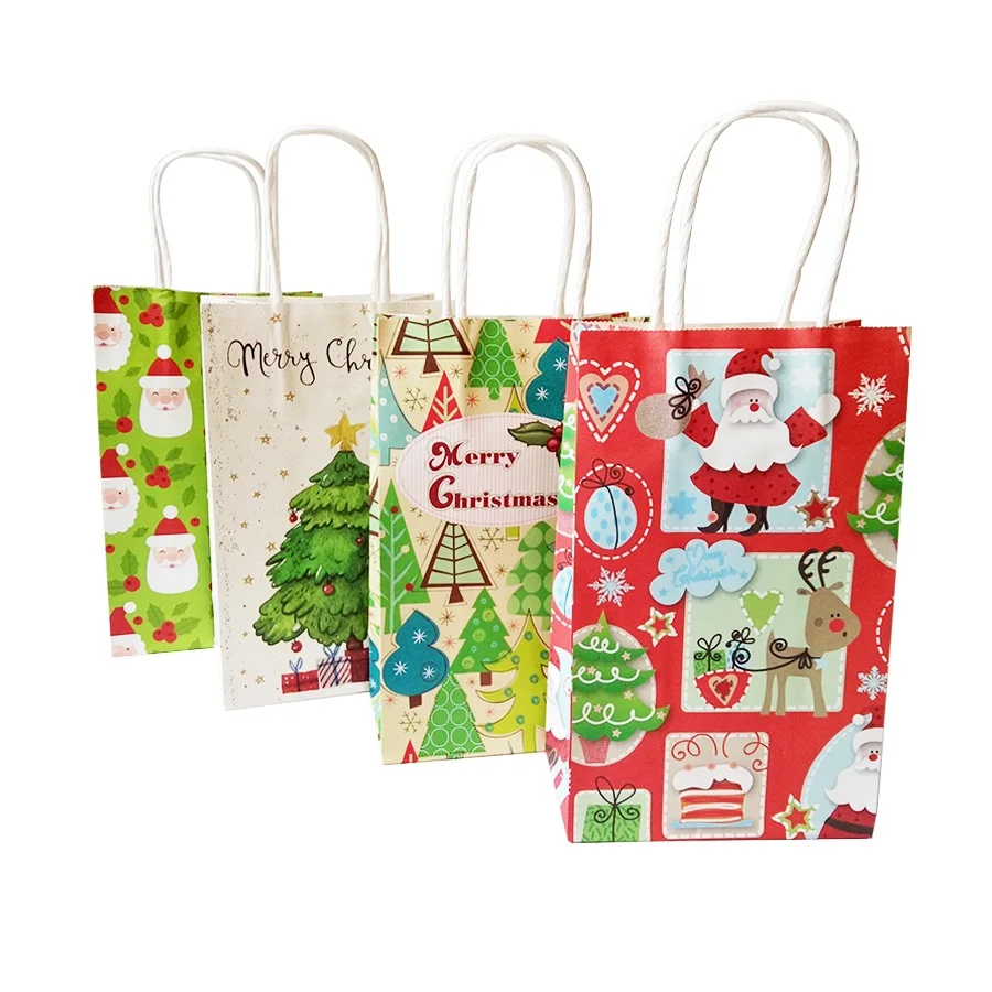 10 Pcs/lot 21x13x8cm Merry Christmas Gift Bag With Handle Decoration Kraft Paper Bag Lovely Christmas Tree Santa Claus Paper Bag
10 Pcs/lot 21x13x8cm Merry Christmas Gift Bag With Handle Decoration Kraft Paper Bag Lovely Christmas Tree Santa Claus Paper Bag
