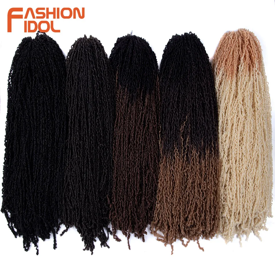 FASHION IDOL 18inch 3pcs Kinky Curl Hair Twist Faux locs Crochet Hair Synthetic Braid Hair Ombre Blonde Braiding Hair Extensions
FASHION IDOL 18inch 3pcs Kinky Curl Hair Twist Faux locs Crochet Hair Synthetic Braid Hair Ombre Blonde Braiding Hair Extensions