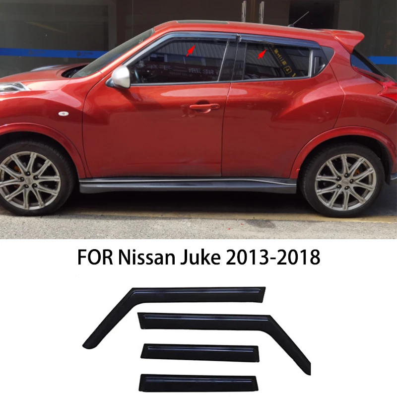 Car accessories FOR Nissan Juke 2013-2018 black waterproof Door Window Visor Vent Shades Sun Rain Guard
Car accessories FOR Nissan Juke 2013-2018 black waterproof Door Window Visor Vent Shades Sun Rain Guard