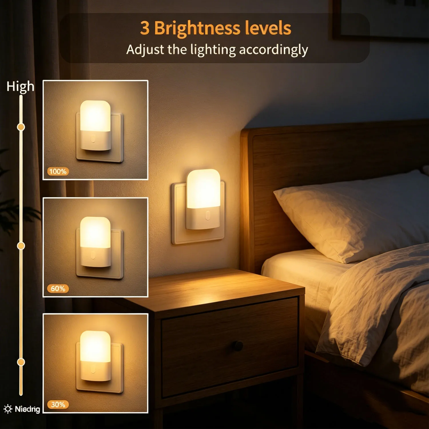 1/2PCS Plug-in LED Night Light, Mini Warm White LED Nightlight, Adjustable Brightness for Bedroom, Bathroom, Kitchen, Hallway
1/2PCS Plug-in LED Night Light, Mini Warm White LED Nightlight, Adjustable Brightness for Bedroom, Bathroom, Kitchen, Hallway