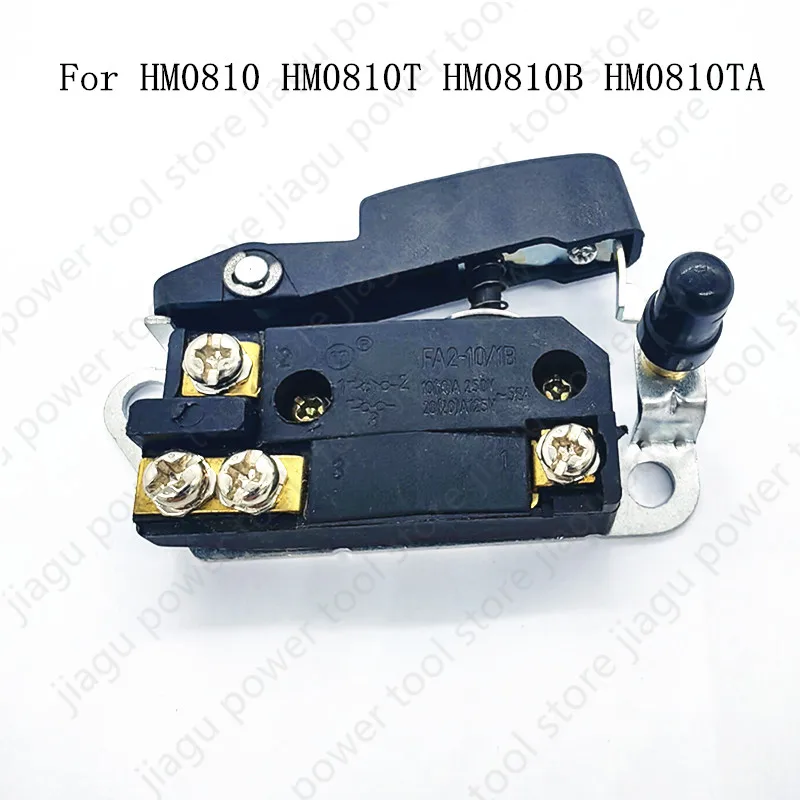 Manual Operation Lock DPST Trigger Switch Replacement for Makita HM0810 HM0810T HM0810B HM0810TA 6510512 651051-2 Drill Hammer
Manual Operation Lock DPST Trigger Switch Replacement for Makita HM0810 HM0810T HM0810B HM0810TA 6510512 651051-2 Drill Hammer