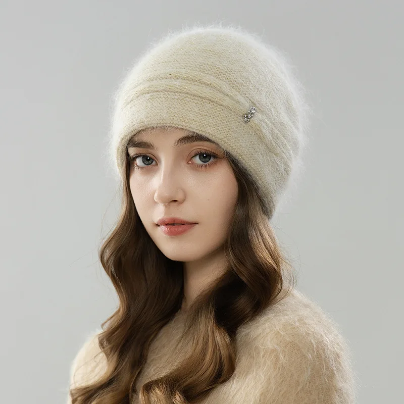 Winter Hat Women Angora Knit Double Warm Accessory For Skiing Autumn Outdoor Sports Cycling
Winter Hat Women Angora Knit Double Warm Accessory For Skiing Autumn Outdoor Sports Cycling