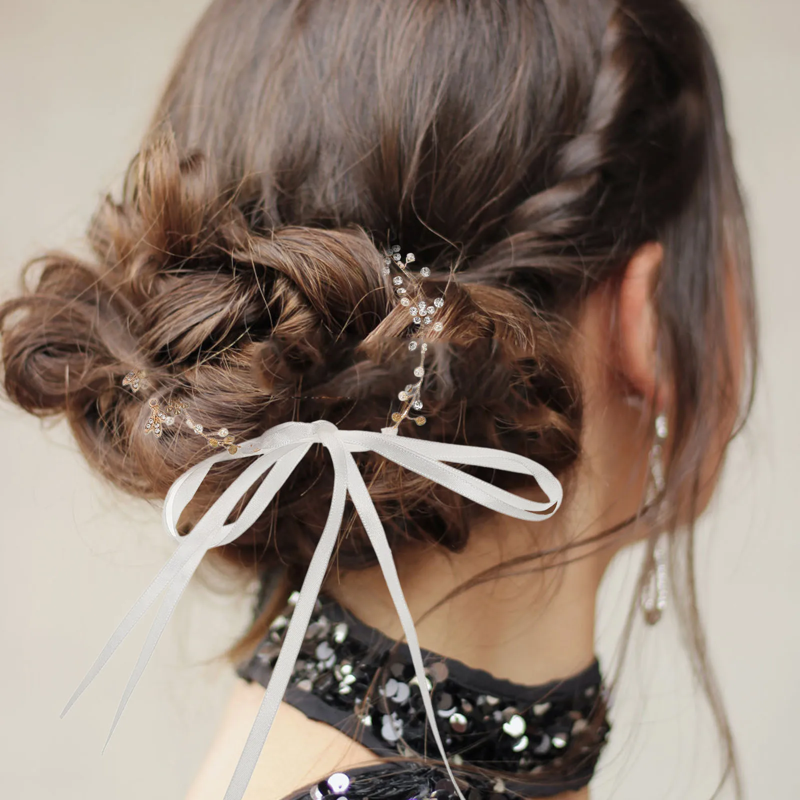 Alloy Rhinestone Ribbon Headdress Silver Bride B Fashionable Headdress Fashionable Headwear Wedding Party Accessories
Alloy Rhinestone Ribbon Headdress Silver Bride B Fashionable Headdress Fashionable Headwear Wedding Party Accessories