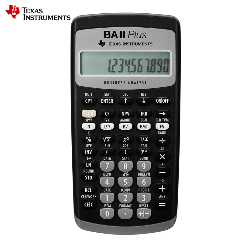 TI BAII Plus Financial Calculator BAII CMA/FRM Financial Accounting CFA Examination Financial Clear Calculator Examination 
TI BAII Plus Financial Calculator BAII CMA/FRM Financial Accounting CFA Examination Financial Clear Calculator Examination