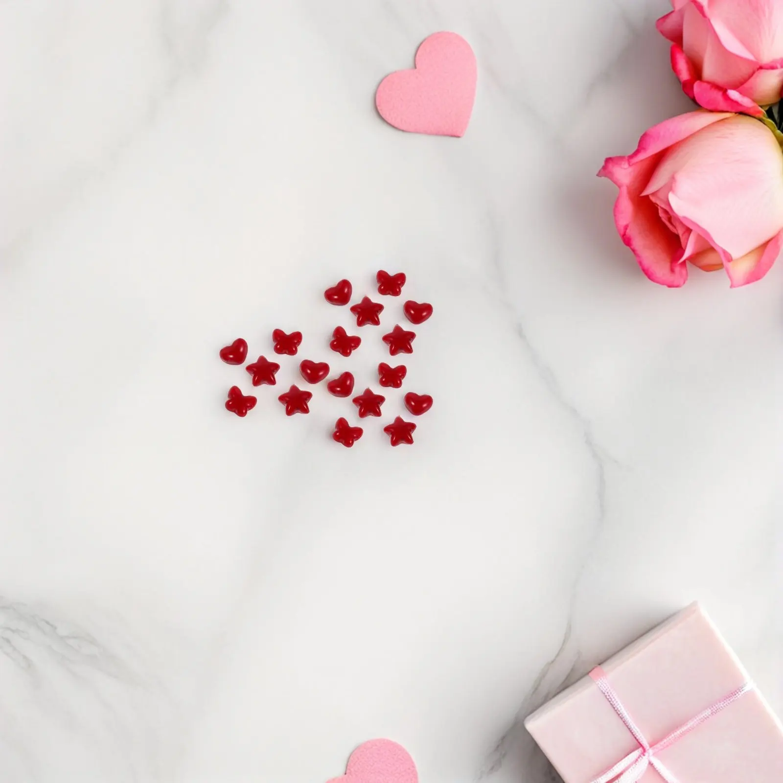 60Pcs Cute Red Heart Butterfly Star Nail Charms Bulk Mini Resin Nail Art Jewels for Women Manicure Decorations Valentine's Day
60Pcs Cute Red Heart Butterfly Star Nail Charms Bulk Mini Resin Nail Art Jewels for Women Manicure Decorations Valentine's Day