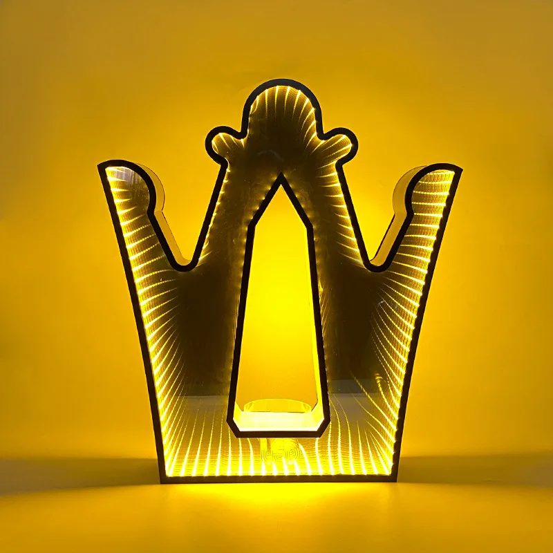 Customizable logoBar luminous wine holder LED colorful KTV crown XO red champagne king display stand wine holder base
Customizable logoBar luminous wine holder LED colorful KTV crown XO red champagne king display stand wine holder base
