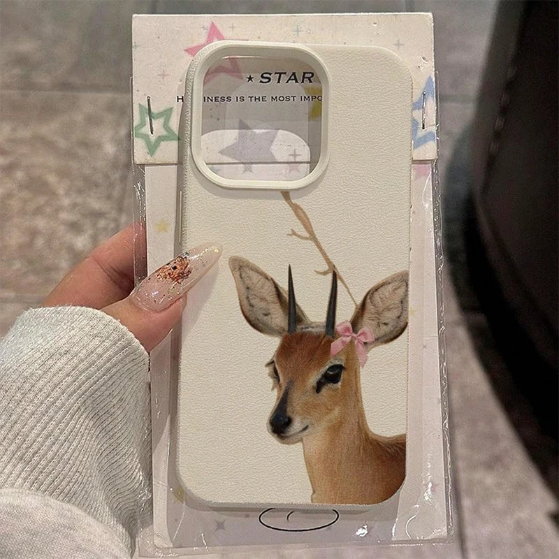 TPU Material Cute Deer & Floral Pattern Phone Case For iPhone 17 16 15 14 13 12 11 Pro Max XS XR Plus 17Air 16 17 Pro Soft Cover
TPU Material Cute Deer & Floral Pattern Phone Case For iPhone 17 16 15 14 13 12 11 Pro Max XS XR Plus 17Air 16 17 Pro Soft Cover