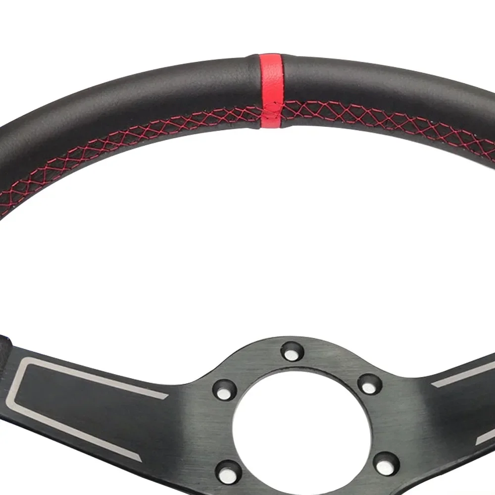 14inch 350mm 63mm Deep Racing Steering Wheel Sport Universal Fashion PVC Suede Red Car Drift Steering Wheel with LOGO Sparc
14inch 350mm 63mm Deep Racing Steering Wheel Sport Universal Fashion PVC Suede Red Car Drift Steering Wheel with LOGO Sparc