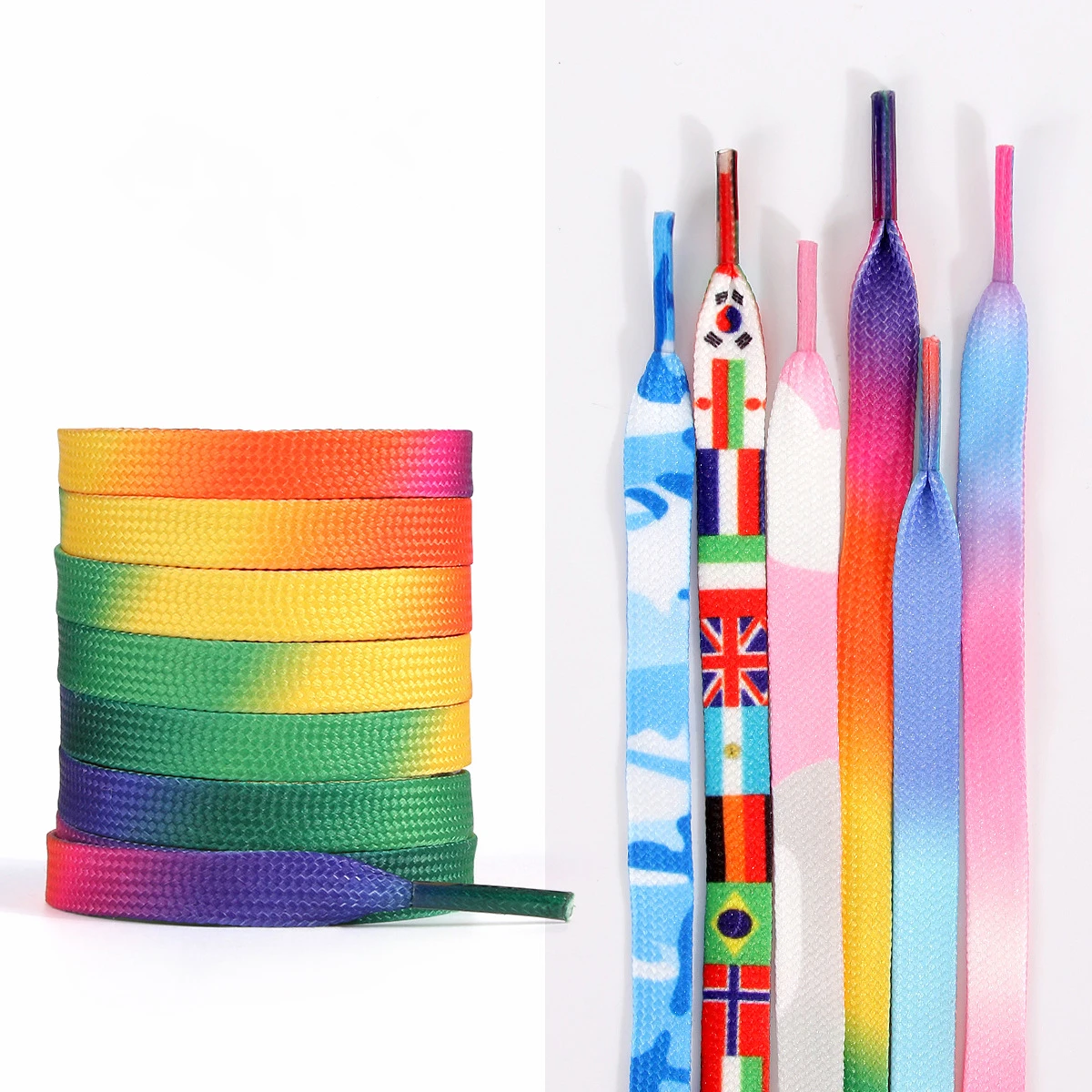 1pair fashionable color gradient laces Sneakers colorful casual shoelaces length 80/100/120/150 shoes accessories
1pair fashionable color gradient laces Sneakers colorful casual shoelaces length 80/100/120/150 shoes accessories