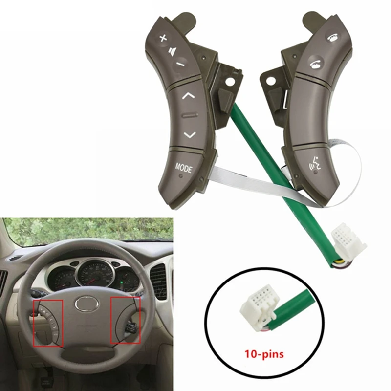 1Pair Car-Styling Multifunction Steering Wheel Control Switch Button For Toyota Highlander Land Cruiser GX470
1Pair Car-Styling Multifunction Steering Wheel Control Switch Button For Toyota Highlander Land Cruiser GX470