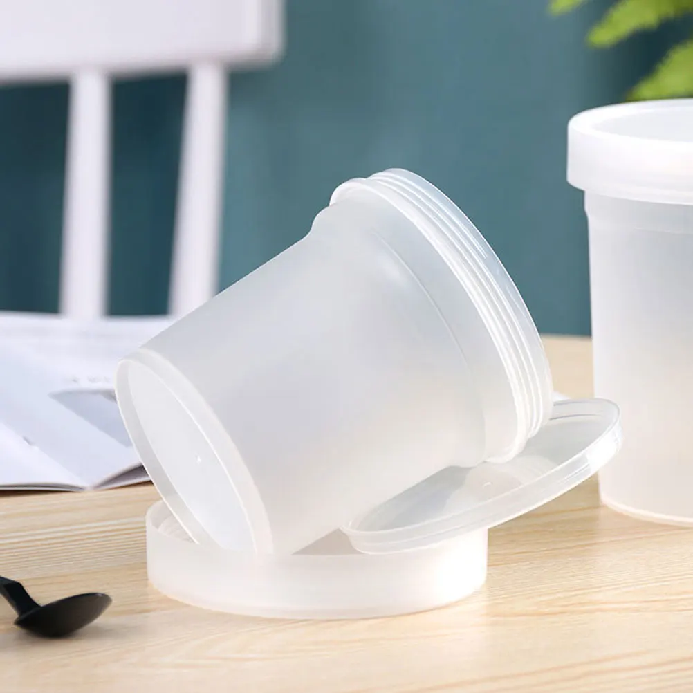 5pcs 500ml Food Buckets Yogurt Jars Food Grade Multifunctional Ice Cream Buckets Containers Storage Reusable Beverage Bucket
5pcs 500ml Food Buckets Yogurt Jars Food Grade Multifunctional Ice Cream Buckets Containers Storage Reusable Beverage Bucket