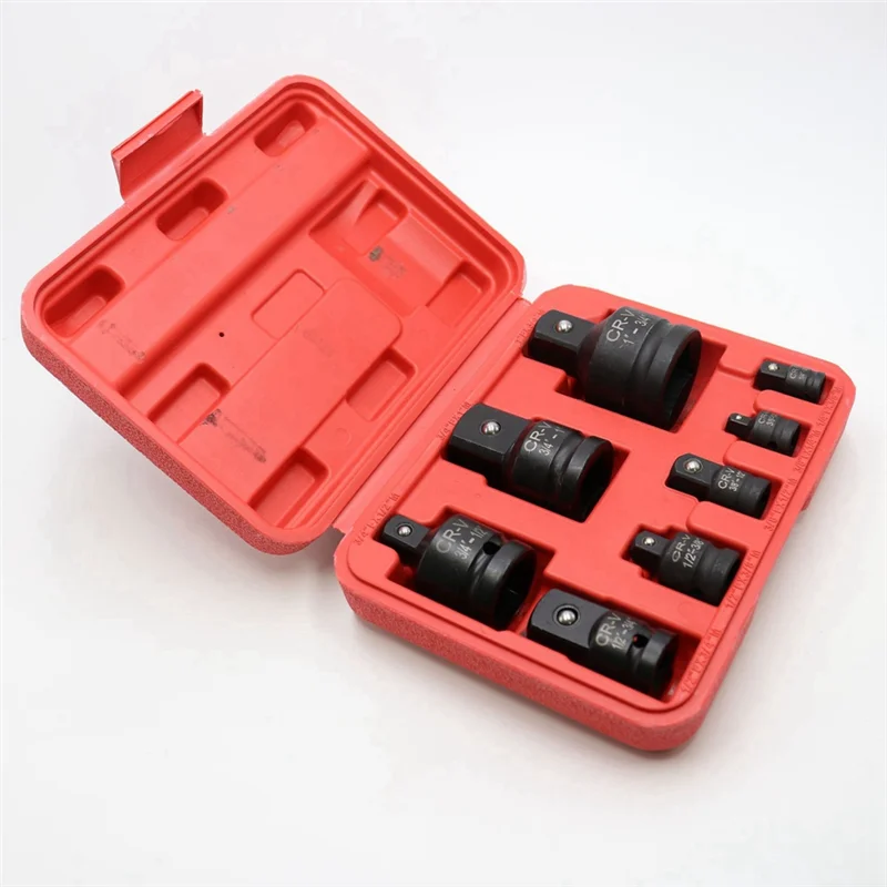 A52I-8 Pcs/Set Impact Socket Adapter, CR-V Socket Wrench Reducing Adapter, Drive Converter Kit, Hand Repair Tool Set
A52I-8 Pcs/Set Impact Socket Adapter, CR-V Socket Wrench Reducing Adapter, Drive Converter Kit, Hand Repair Tool Set