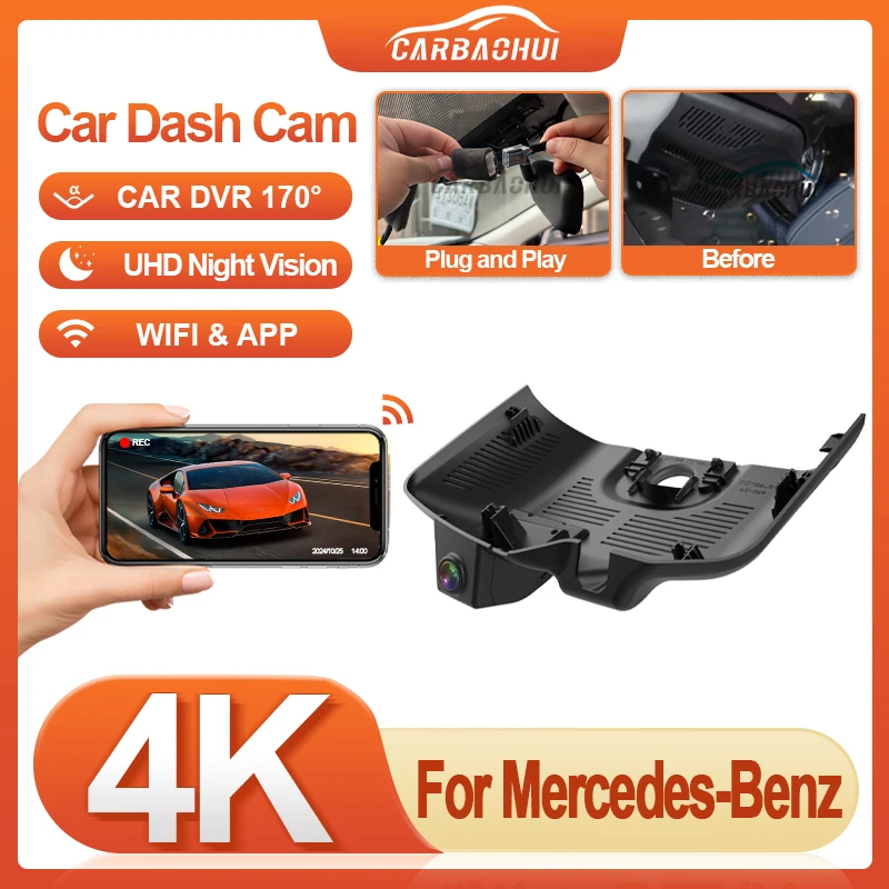 Автомобильный Wi-Fi видеорегистратор Plug And Play для Mercedes Benz 2022 2023 EQS EQS450 EQS580 EQE EQE350, видеорегистратор Full 4K HD 2160P DashCam
Автомобильный Wi-Fi видеорегистратор Plug And Play для Mercedes Benz 2022 2023 EQS EQS450 EQS580 EQE EQE350, видеорегистратор Full 4K HD 2160P DashCam