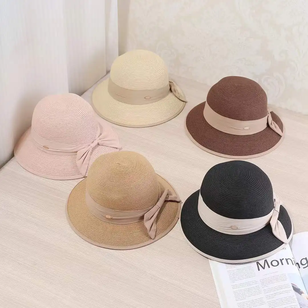 2025 New Design Girls Outdoor Bowknot Hat UV Protection Wide Brim Sun Cap Women's Beach Hats Sun Visor Adjustable Hot Sale Q20
2025 New Design Girls Outdoor Bowknot Hat UV Protection Wide Brim Sun Cap Women's Beach Hats Sun Visor Adjustable Hot Sale Q20