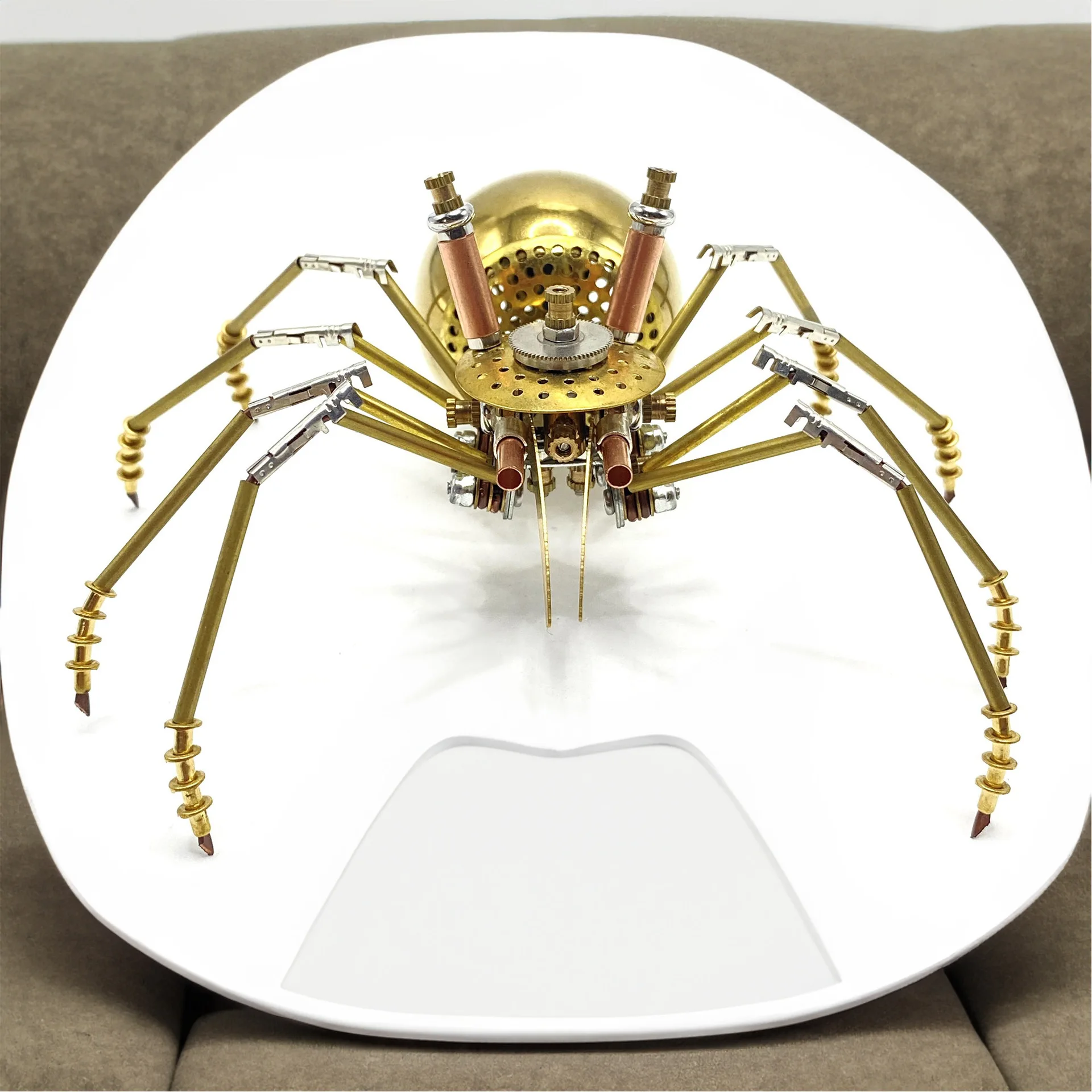 Золотая сборная модель-паук из нержавеющей стали, статическая механическая модель насекомого, поделка для самостоятельной сборки, украшение в стиле панк, поделки ручной работы
Золотая сборная модель-паук из нержавеющей стали, статическая механическая модель насекомого, поделка для самостоятельной сборки, украшение в стиле панк, поделки ручной работы