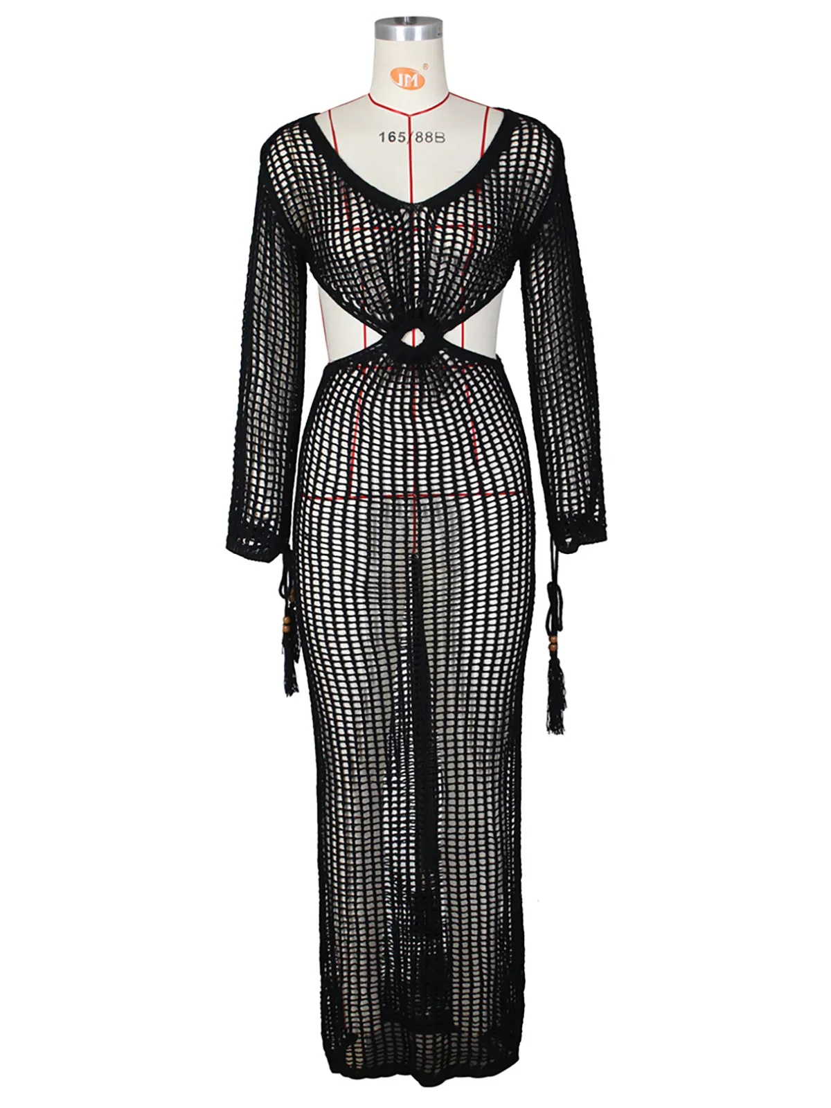 S - XL Long Sleeve Hollow Out Crochet Knitted Tunic Beach Cover Up Cover-ups Beach Dress Beach Wear Beachwear Female Women K5322
S - XL Long Sleeve Hollow Out Crochet Knitted Tunic Beach Cover Up Cover-ups Beach Dress Beach Wear Beachwear Female Women K5322