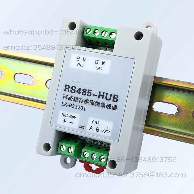 Two-way buffer isolation type 485 hub splitter 485HUB two main and one slave multi-slave LK-RS3201
Two-way buffer isolation type 485 hub splitter 485HUB two main and one slave multi-slave LK-RS3201