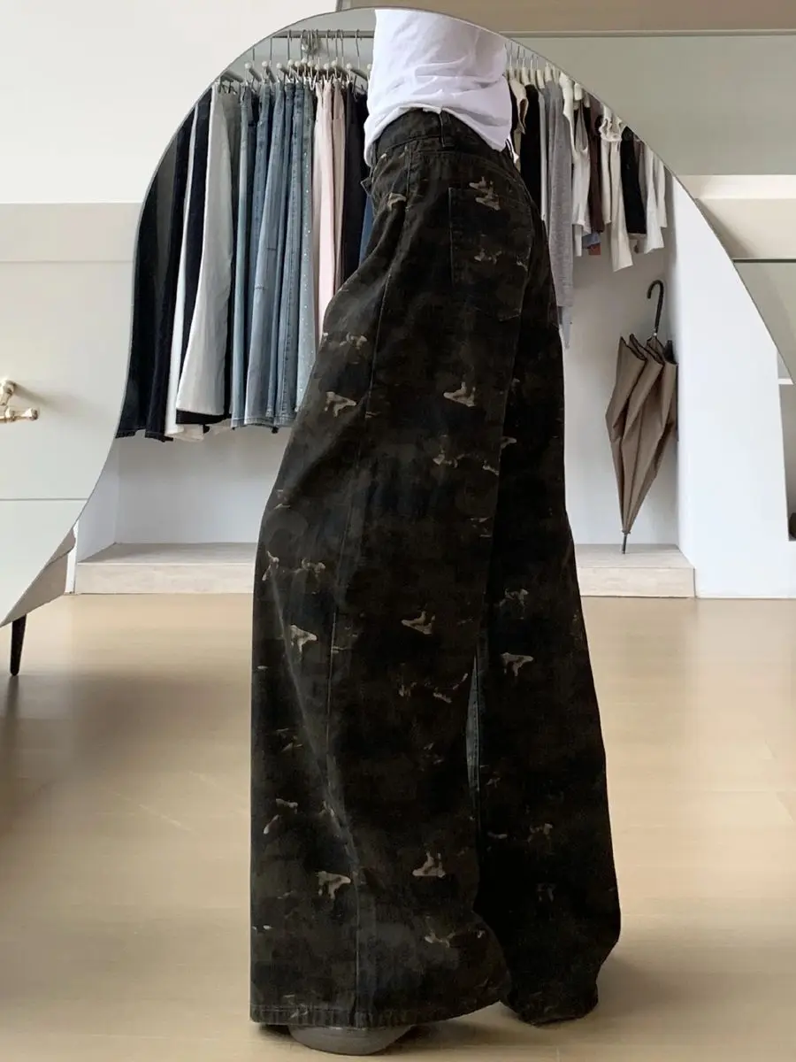 High Waist Loose Straight Leg Camouflage Wide Leg Jeans Women's Summer New Casual Long Pants plus Size Comfortable Fashion
High Waist Loose Straight Leg Camouflage Wide Leg Jeans Women's Summer New Casual Long Pants plus Size Comfortable Fashion