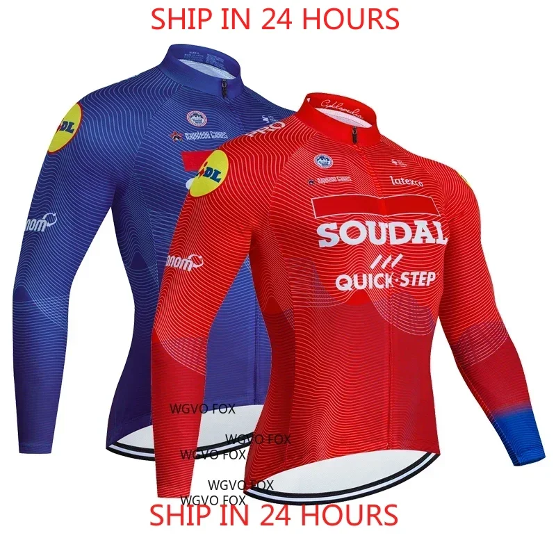 Cycling Jersey Long Sleeves Men&Women 2025 Bicycle Jersey QUICK STEP Team Spring Summer Premium Anti UV Cycle Clothes
Cycling Jersey Long Sleeves Men&Women 2025 Bicycle Jersey QUICK STEP Team Spring Summer Premium Anti UV Cycle Clothes
