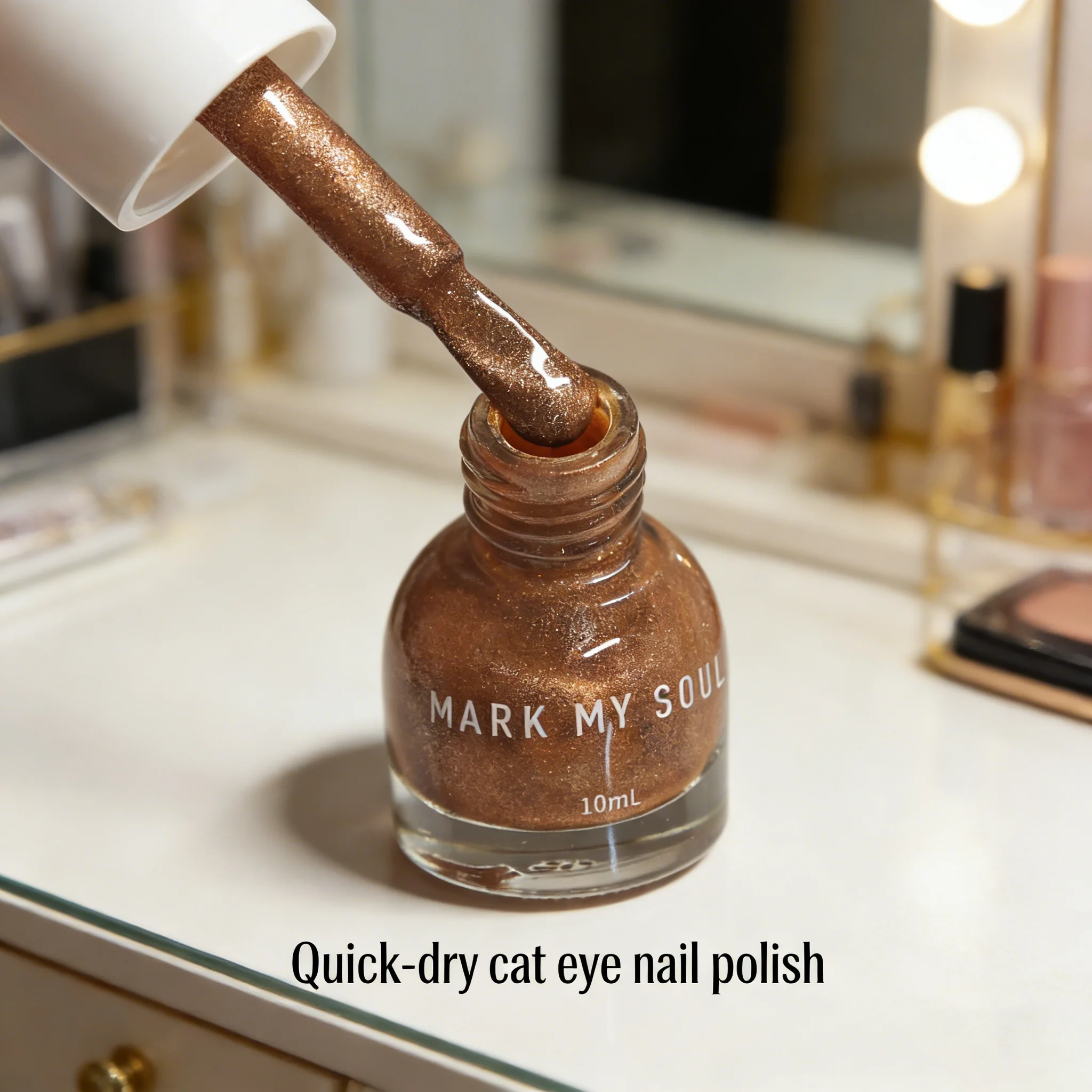 S163 Copper 10ml No-Bake Cat Eye Nail Polish. Crystal Berry color series base with berry red fragments. Quick-drying
S163 Copper 10ml No-Bake Cat Eye Nail Polish. Crystal Berry color series base with berry red fragments. Quick-drying