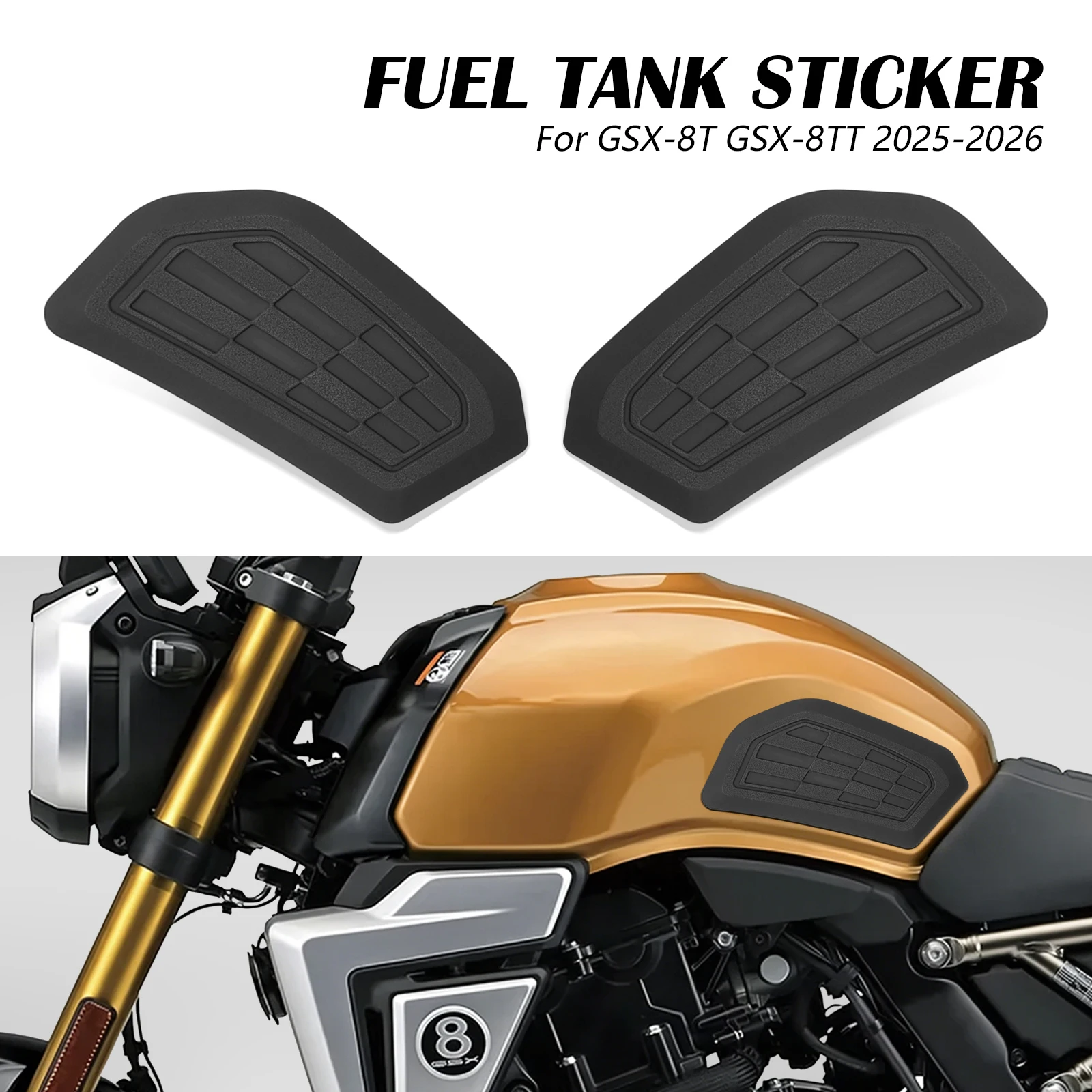 Flank Rubber Mat Panel Band For GSX-8T GSX-8TT 2025 2026 GSX8T GSX8TT GSX 8T 8TT Motorcycle Fuel Tank Pad Anti-Slip Traction Kit
Flank Rubber Mat Panel Band For GSX-8T GSX-8TT 2025 2026 GSX8T GSX8TT GSX 8T 8TT Motorcycle Fuel Tank Pad Anti-Slip Traction Kit