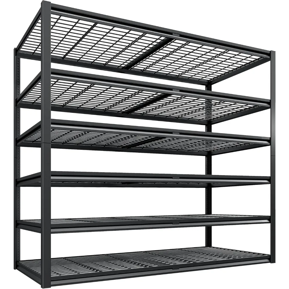 Metal Shelves with 6 Tier Adjustable Shelving Units and Storage Rack, 3500LBS Garage Shelving Storage Shelves
Metal Shelves with 6 Tier Adjustable Shelving Units and Storage Rack, 3500LBS Garage Shelving Storage Shelves