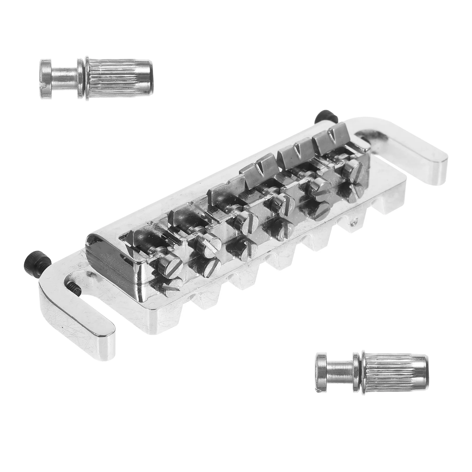 Wraparound Roller Bridge Saddle Tailpiece for Style Electric Guitar Replacement Parts Accessories (Silver)
Wraparound Roller Bridge Saddle Tailpiece for Style Electric Guitar Replacement Parts Accessories (Silver)