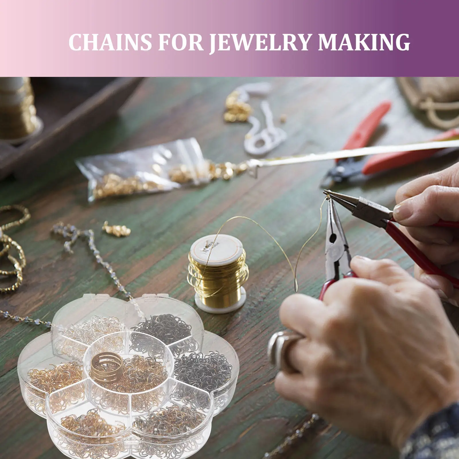 1820 шт. соединительных колец для украшений, прочные износостойкие кольца-коннекторы для браслетов, ожерелий, подвесок, для рукоделия
1820 шт. соединительных колец для украшений, прочные износостойкие кольца-коннекторы для браслетов, ожерелий, подвесок, для рукоделия