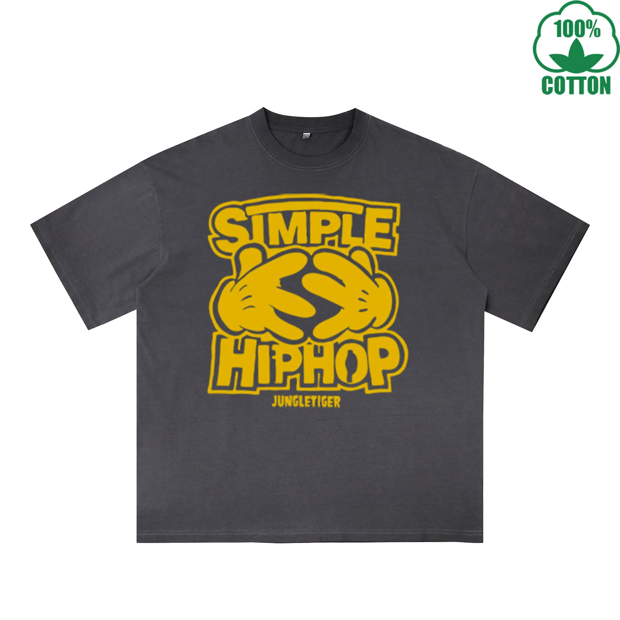 Simple Hiphop Printed Dirty WashT-Shirt 230G Multicolor Loose Trendy Fashionable 100%Cotton Short Sleeve Top
Simple Hiphop Printed Dirty WashT-Shirt 230G Multicolor Loose Trendy Fashionable 100%Cotton Short Sleeve Top