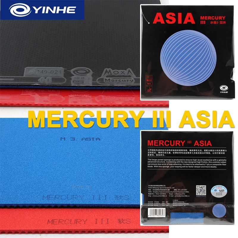 YINHE MERCURY 3 Table Tennis Rubber Cake Large Pore Blue Sponge Ping Pong Rubber Pips-in Offensive Rubber For Forehand Backhand
YINHE MERCURY 3 Table Tennis Rubber Cake Large Pore Blue Sponge Ping Pong Rubber Pips-in Offensive Rubber For Forehand Backhand