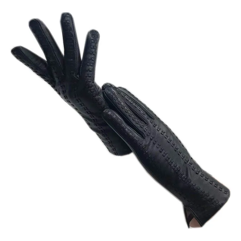 Новые черные женские перчатки из овчины для сенсорного экрана, средней длины, натуральная кожа, стильные зимние перчатки для сенсорного экрана, w
Новые черные женские перчатки из овчины для сенсорного экрана, средней длины, натуральная кожа, стильные зимние перчатки для сенсорного экрана, w