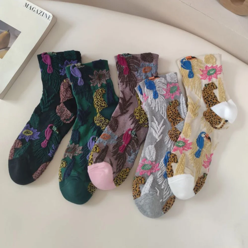 3 Pair Cartoon Animal Print Women Socks Personality Street Style Autumn Winter Fashion Flowers Home Sock Cute Lady Soft Casual
3 Pair Cartoon Animal Print Women Socks Personality Street Style Autumn Winter Fashion Flowers Home Sock Cute Lady Soft Casual