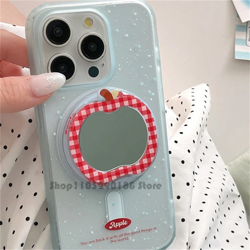 Korean Cute Cartoon Apple Mirror Magnetic Holder Grip Tok Griptok Phone Stand Phone Holder Support For iPhone Magsafe Smart Tok
Korean Cute Cartoon Apple Mirror Magnetic Holder Grip Tok Griptok Phone Stand Phone Holder Support For iPhone Magsafe Smart Tok