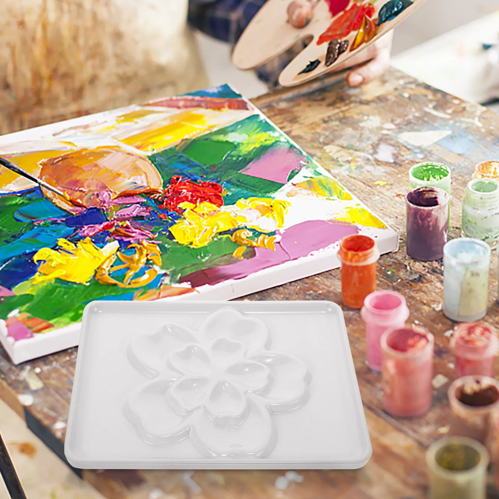 Палитра для масляной живописи, креативная палитра для смешивания цветов, компактная палитра для акварели, эффективная палитра для пигментов
Палитра для масляной живописи, креативная палитра для смешивания цветов, компактная палитра для акварели, эффективная палитра для пигментов