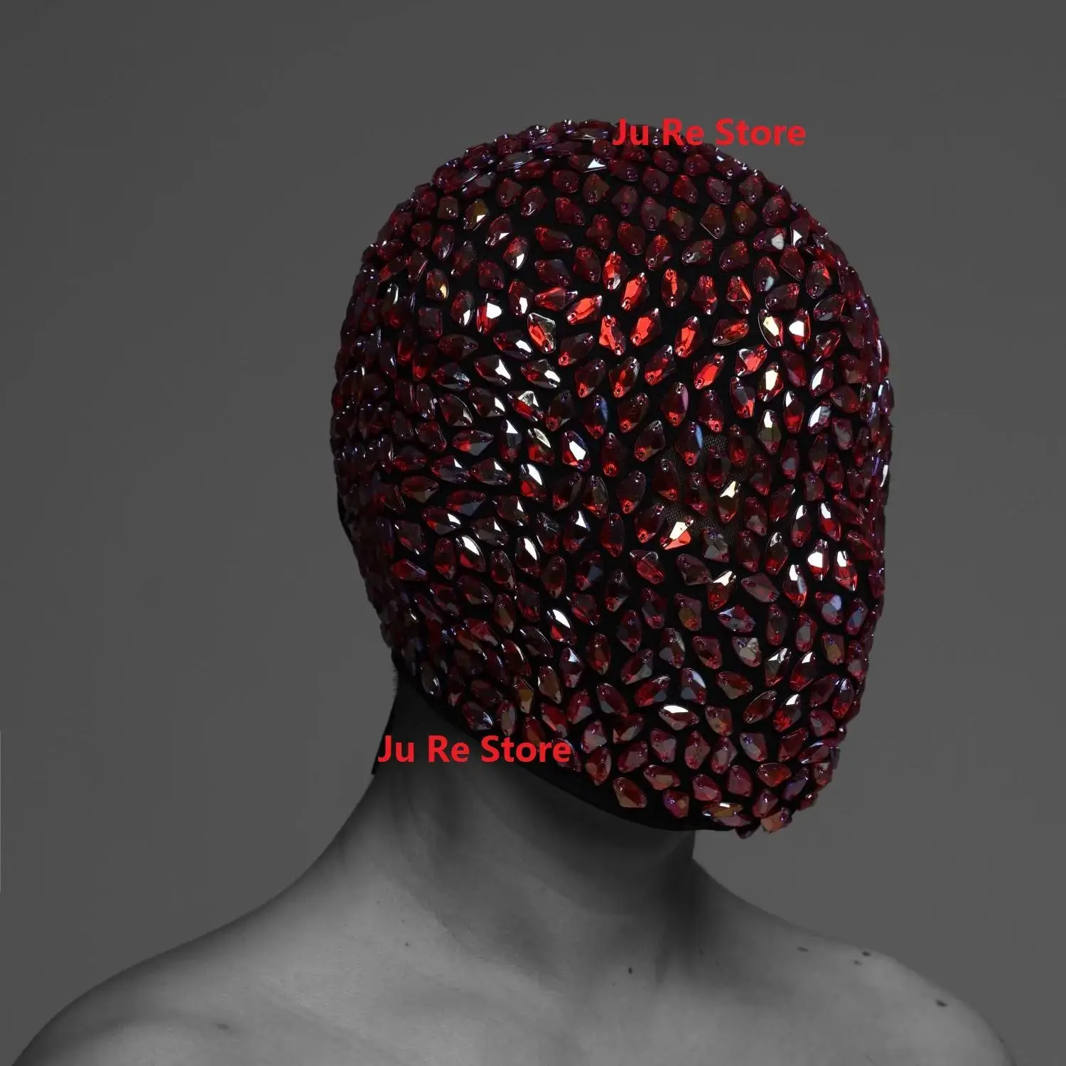 Unisex Decorative Mask Hat, Handmade with Gemstone Red Ab Colored Diamonds, for Festival, Party, and Nightclub Performance
Unisex Decorative Mask Hat, Handmade with Gemstone Red Ab Colored Diamonds, for Festival, Party, and Nightclub Performance