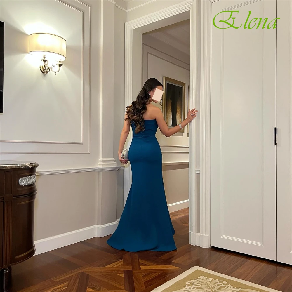 Customized Elegant Blue Jersey Evening Dress Formal Strapless Sleeveless Party Dresses Delicate Mermaid Ankle Length Prom Dress
Customized Elegant Blue Jersey Evening Dress Formal Strapless Sleeveless Party Dresses Delicate Mermaid Ankle Length Prom Dress
