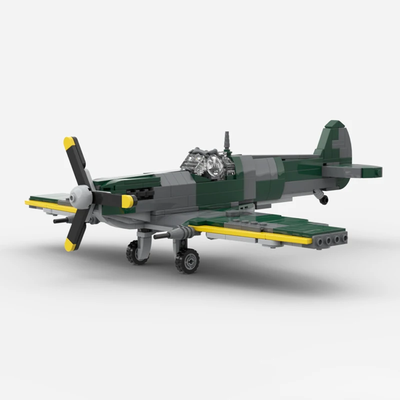 WW2 High-tech Aircraft Supermarine Spitfire Mk VB And MK VB V2 Military Fighter MOC Building Blocks Toys Sets Kid's Xmas Gifts
WW2 High-tech Aircraft Supermarine Spitfire Mk VB And MK VB V2 Military Fighter MOC Building Blocks Toys Sets Kid's Xmas Gifts